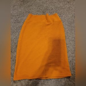LuLaRoe burnt orange Cassie pencil skirt size Small